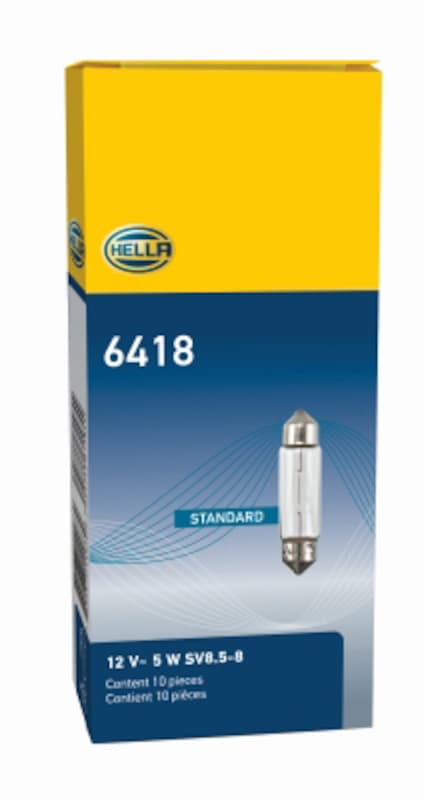 HELLA Vanity Mirror Light Bulb 6418
