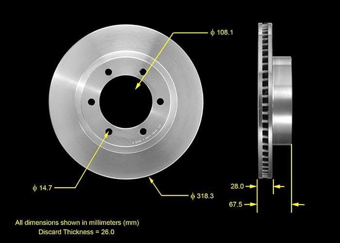 BENDIX Rotor PRT5458