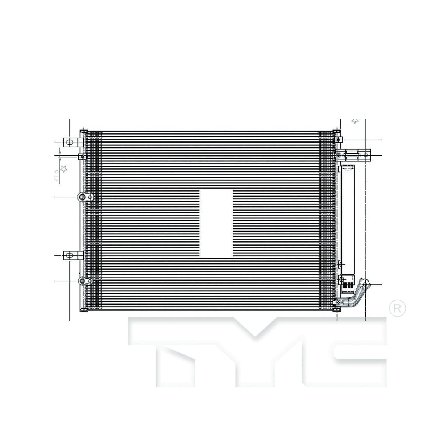 TYC A/C Condenser 4442